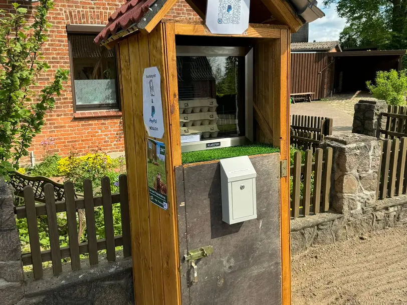 Eierverkaufsstand in Steinhorst